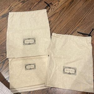 5 Gucci Shoe bag dust covers